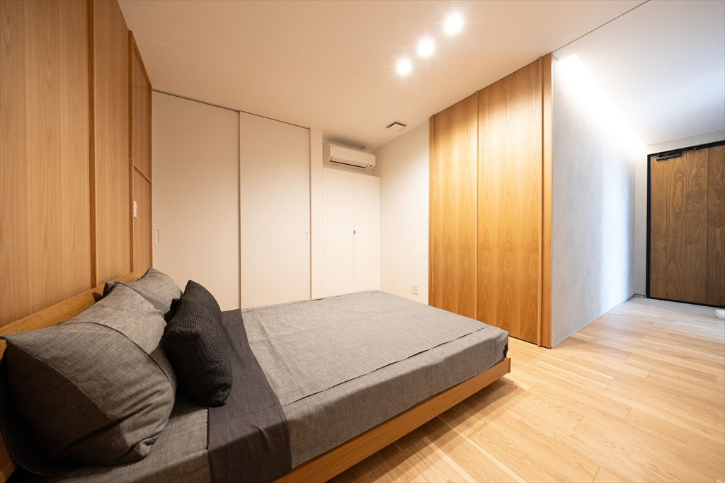 1階で日常生活を完結できる1階寝室