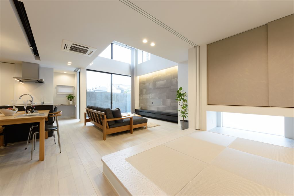 段差を設けた小上がり和室